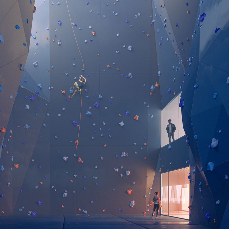 Mur d'escalade